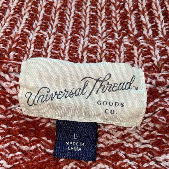 Universal Thread Red & White Crew Neck Knit Sweater - Picture 4 of 7